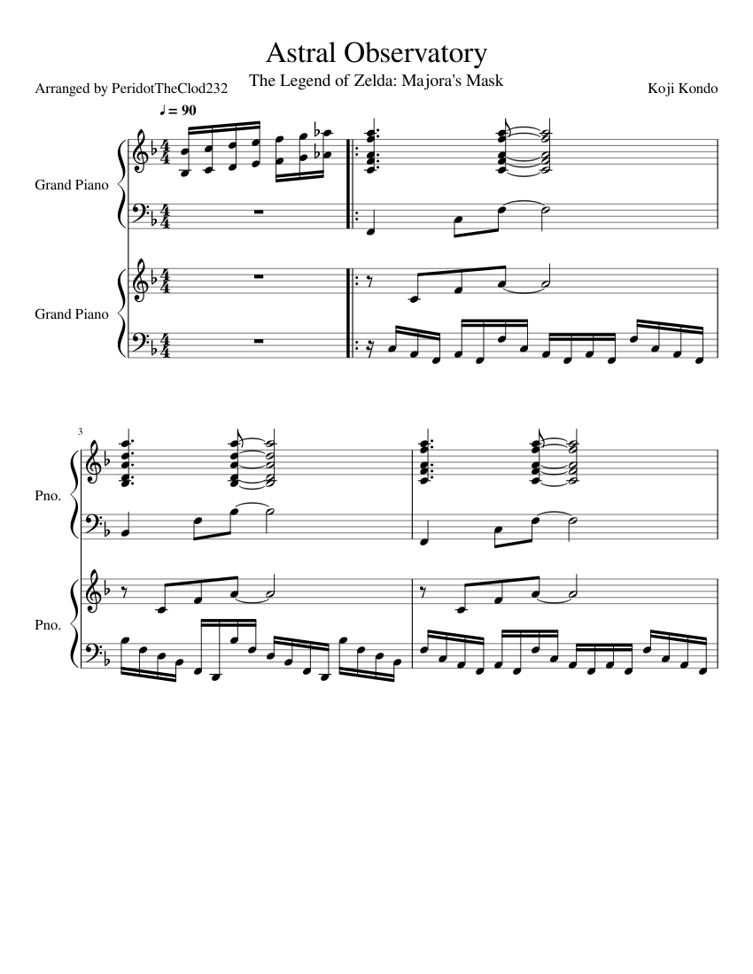 Astral Observatory Sheet music for Piano (Piano Duo)