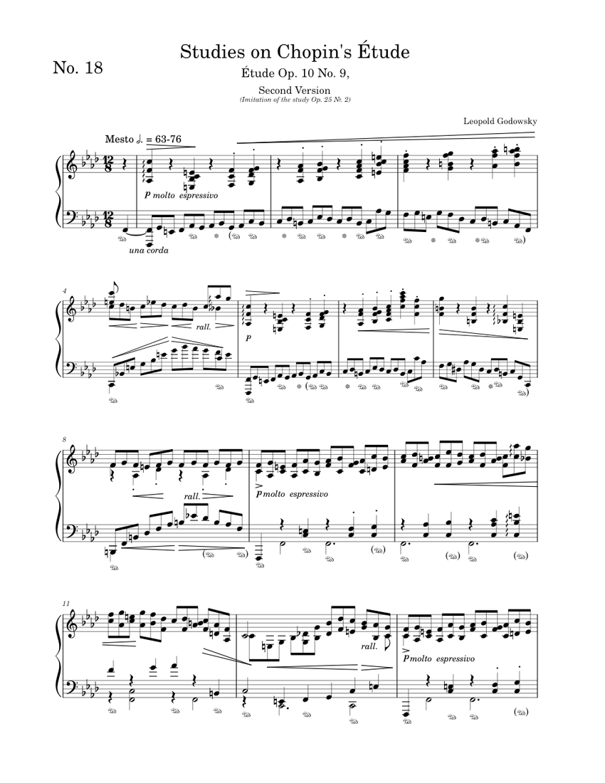 Study No. 18 on Chopin's Étude (Op. 10 No. 9) – Leopold