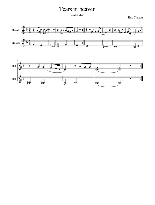 Tears in heaven