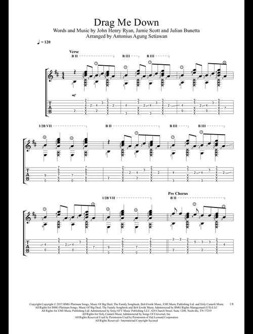 Drag Me Down (Arr. Antonius Agung Setiawan) - One Direction (Solo Guitar)