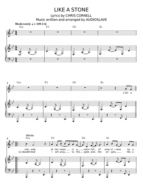 Like A Stone - Audioslave