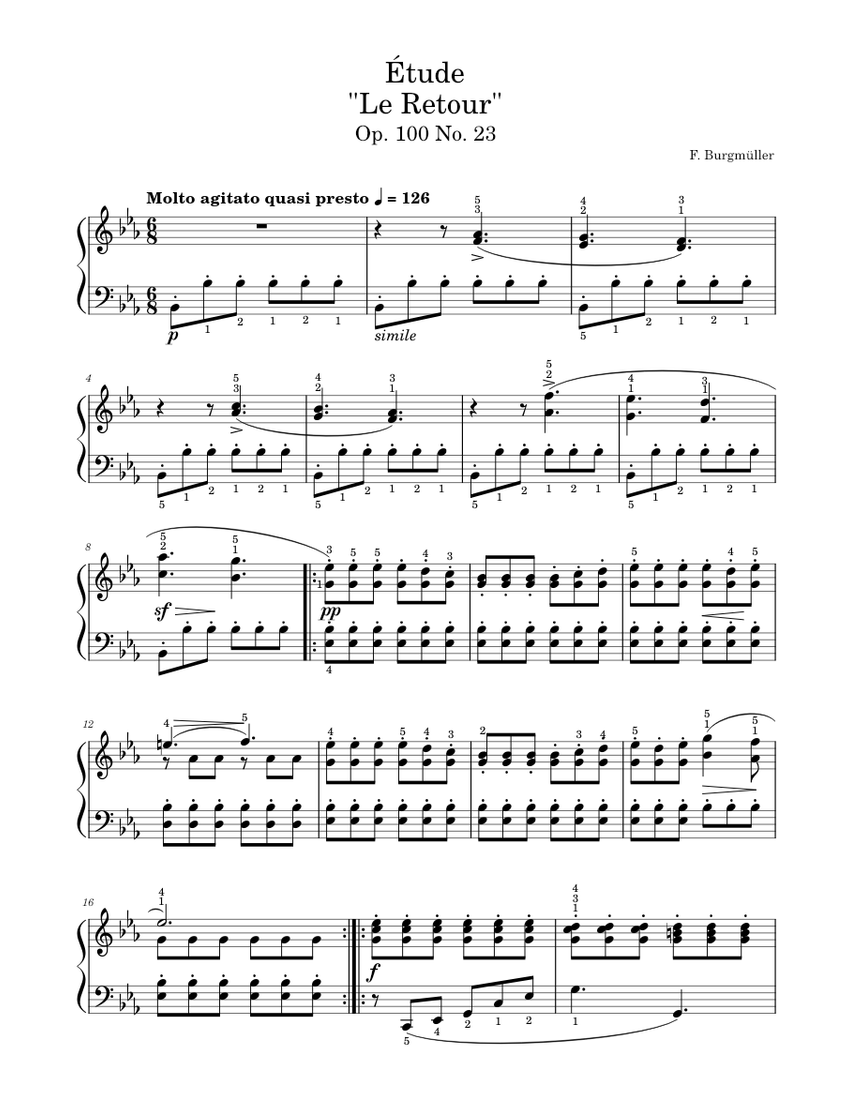 Étude Op. 100 No. 23 