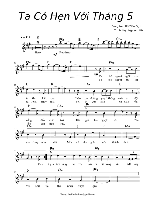 Ta Có Hẹn Với Tháng 5 - Nguyên Hà