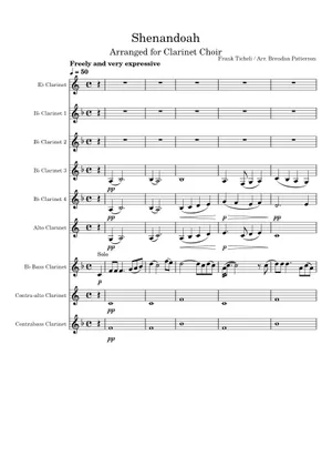 Shenandoah – Frank Ticheli Sheet music for Flute (Woodwind Shenandoah – Frank Ticheli Sheet music for Flute (Woodwind