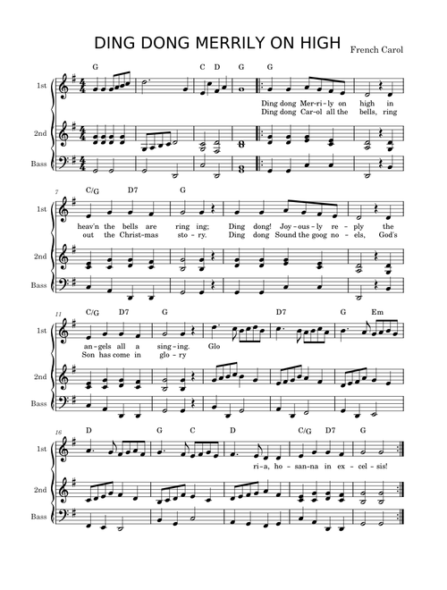 Ding Dong! Merrily On High! – Misc Traditional
