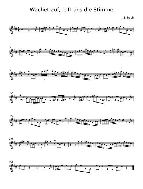 Wachet auf, ruft uns die Stimme, BWV 140 - Johann Sebastian Bach