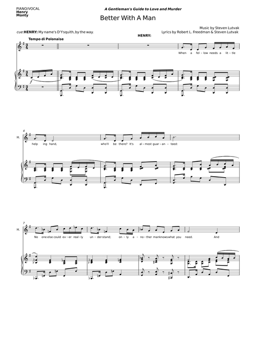 Better With A Man - Steven Lutvak