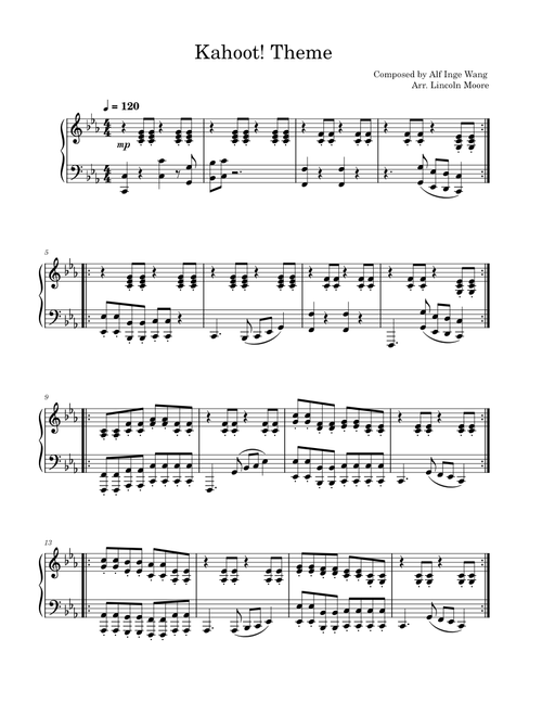 Kahoot! Theme | Piano Arrangement