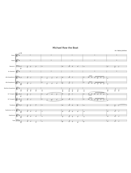 Michael Row the Boat Ashore - Misc Traditional