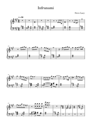 Infrunami - Steve Lacy Sheet Music for Piano (Solo) easy | MuseScore.com