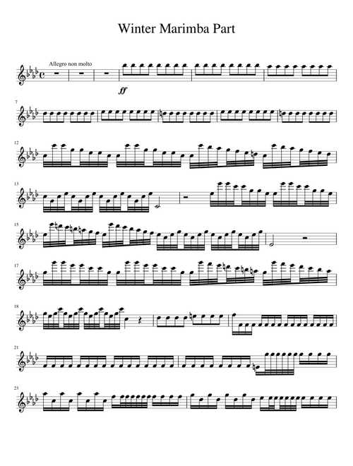 Winter Marimba Part