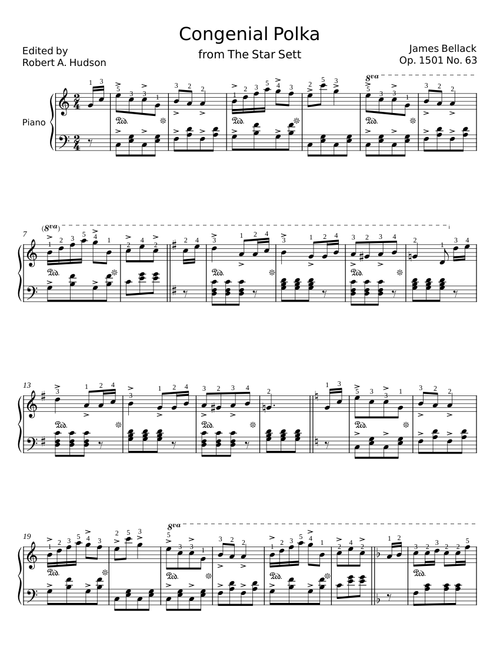 Congenial Polka, Op.1501 No.63 - James Bellak