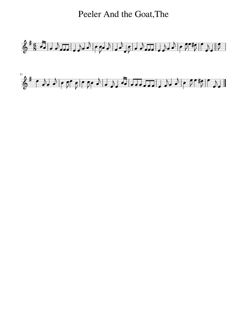 Peeler And the Goat,The Sheet music for Piano (Solo)