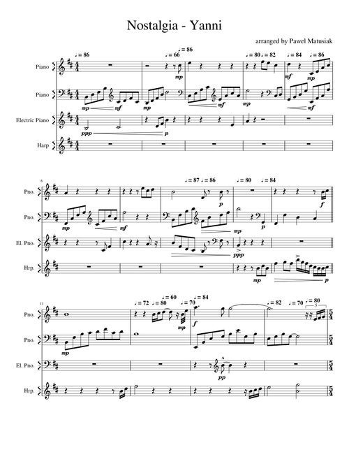 Nostalgia - Yanni