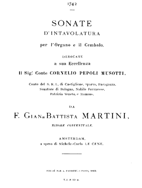 Organ Sonata in F Major, B. 4.I.12, III: Grave - Giovanni Battista Martini