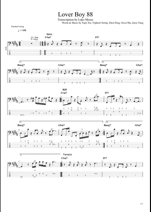 Lover Boy Sheet Music with Chords for Piano (Jazz Band) easy