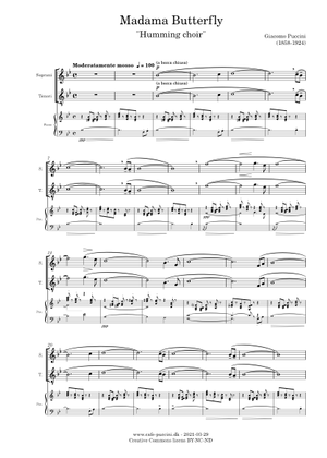 Madama Butterfly Sheet Music for Piano, Vocals (Piano-Voice