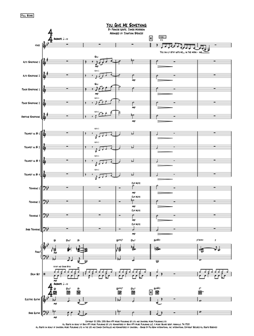 You Give Me Something (Arr. Jonathan Spencer) - James Morrison (Large Ensemble)