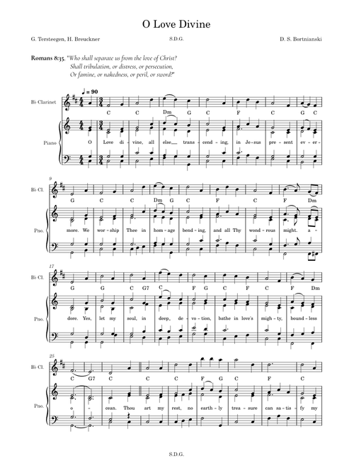 O Love Divine - psalm sonata (EASY w/ CHORDS)