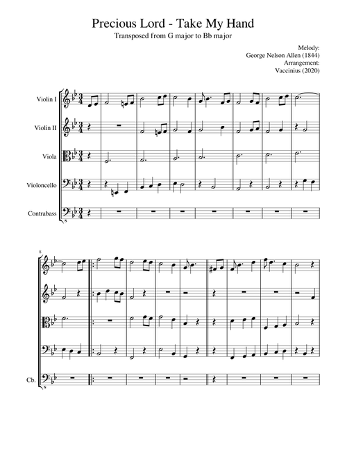 Precious Lord - Take My Hand 🎻