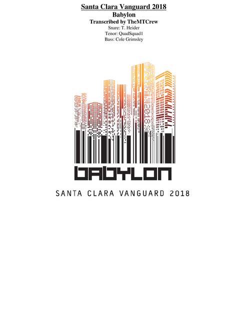 Santa Clara Vanguard 2018 "Babylon" – TheMTCrew Santa Clara Vanguard 2018 Babylon