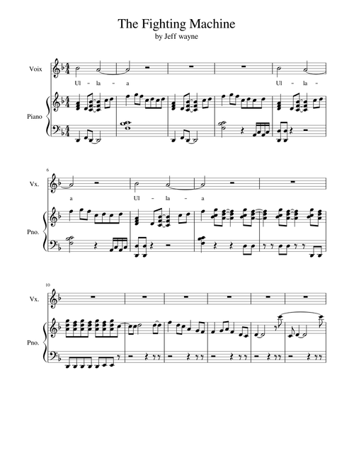 The Fighting Machine wip (jeff wayne)