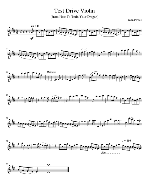 Test Drive Violin