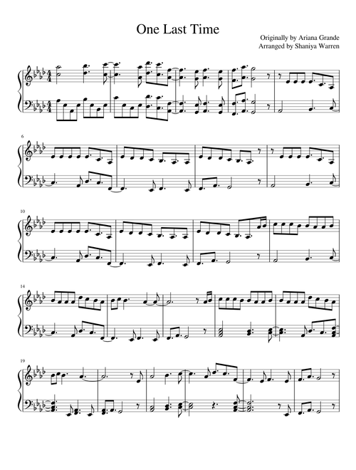 One Last Time - Ariana Grande