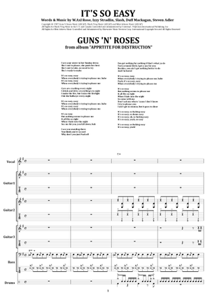 Play Official version of Chinese democracy Sheet Music by Guns N