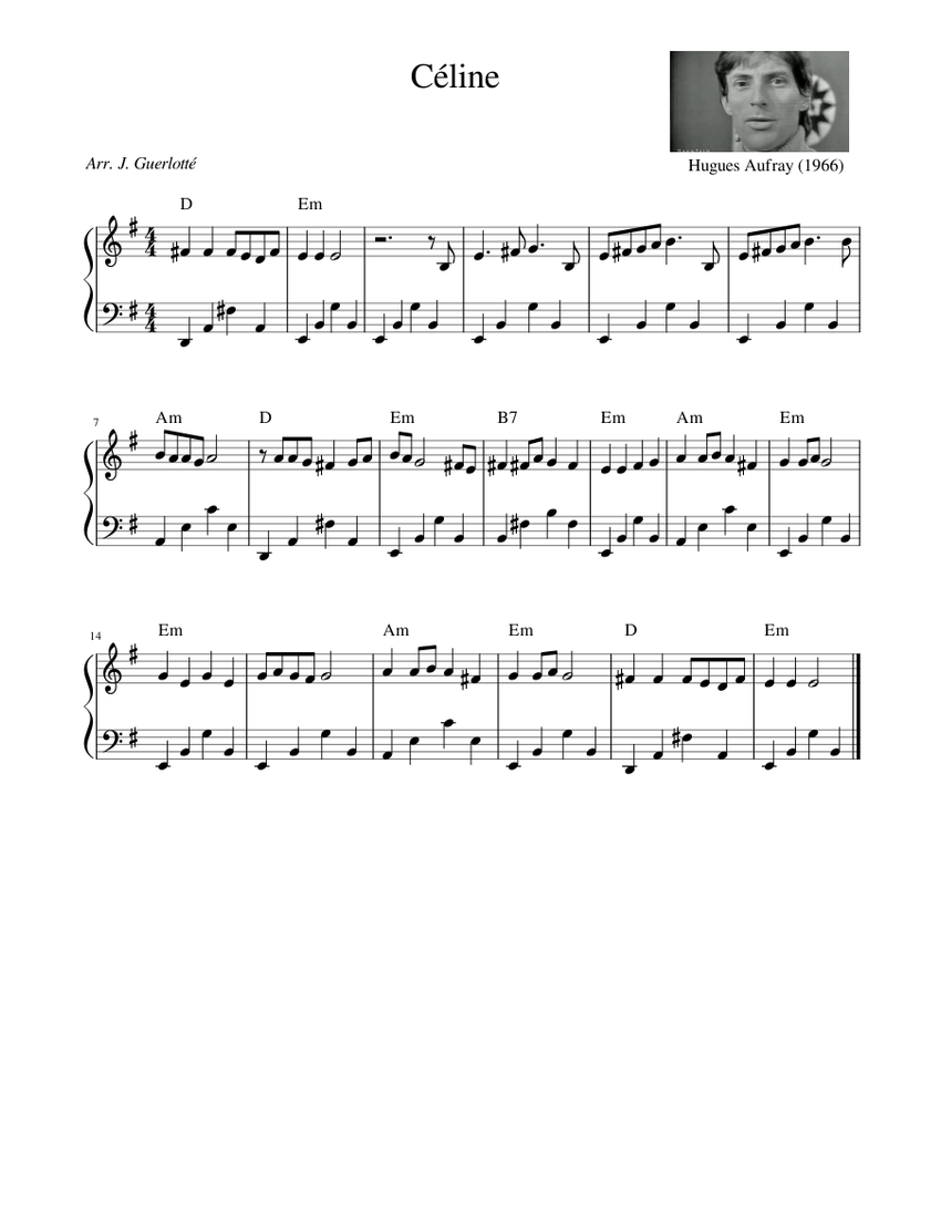 Céline Sheet music for Piano (Solo)