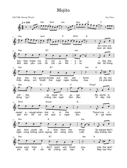 Mojito - Jay Chou