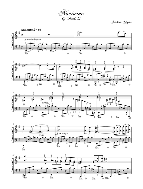 Nocturne Op. Posth. 72