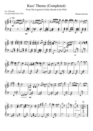 Kass'_Theme Sheet Music for Piano, Flute, French horn, Violin & more ...