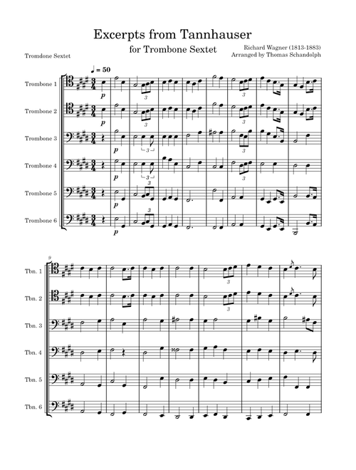 Tannhäuser, WWV 70 – Richard Wagner Excerpts from Tannhauser