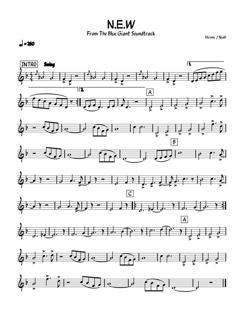 N.E.W. – Hiromi Uehara (Tenor Sax) - Blue Giant