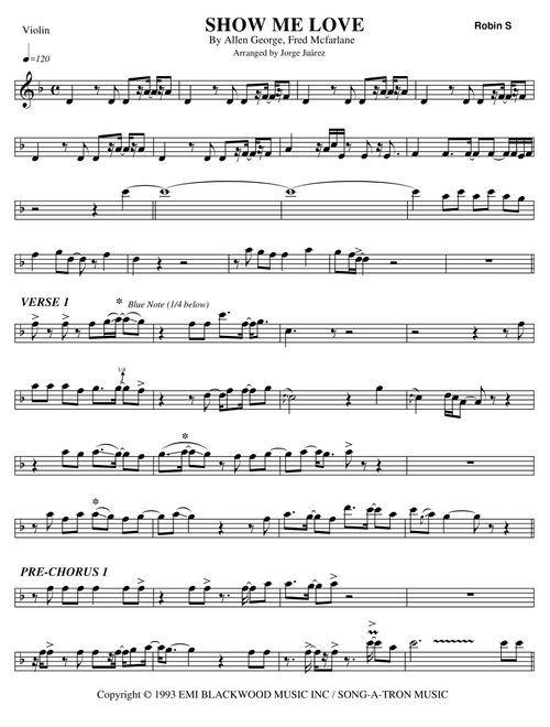 Show Me Love (Arr. Jorge Juárez) - Fred Mc Farlane, Allen George, Fred McFarlane (Violin Solo)