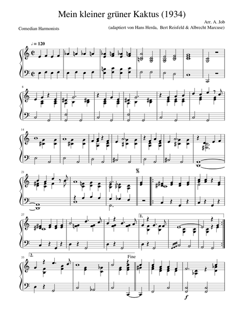 Adam Job | Free sheet music | Download PDF or print on MuseScore.com