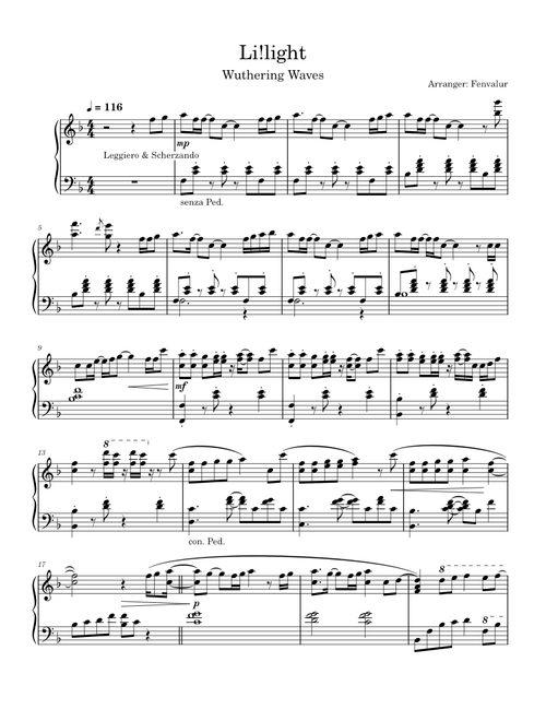 Sigrika - L!!!!!ght (Piano) Wuthering Waves