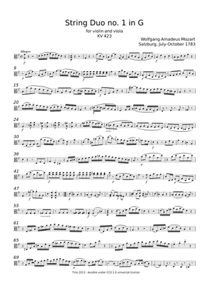 String Quartet No.1 in G major, K.80/73f – Wolfgang Amadeus Mozart