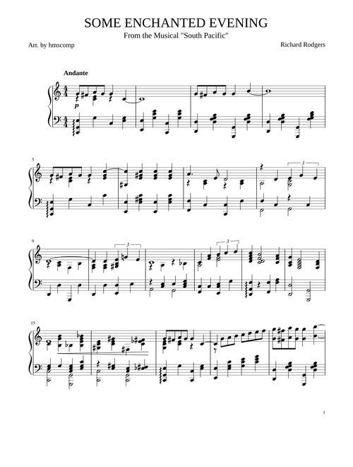"Some Enchanted Evening" from South Pacific