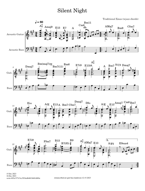 Silent Night – Traditional