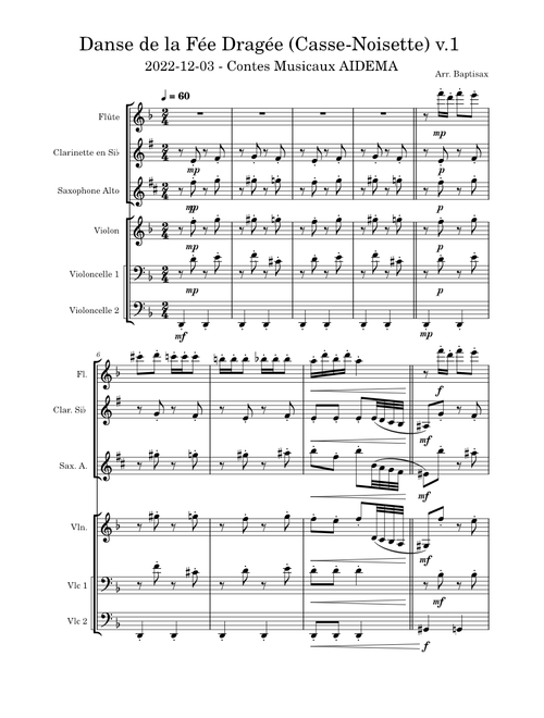 Dance of the Sugar Plum Fairy (The Nutcracker Suite) – Pyotr Ilyich Tchaikovsky