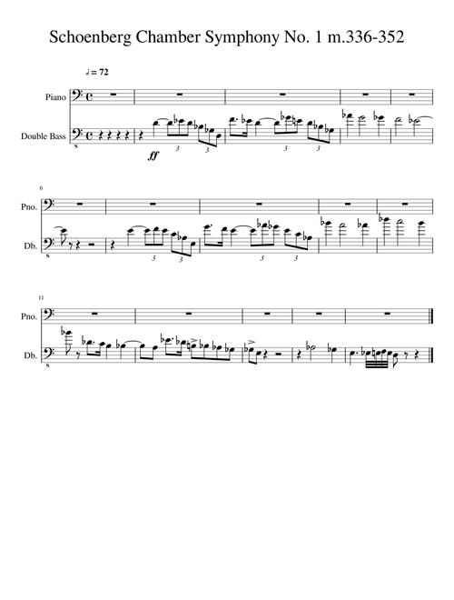 Schoenberg Chamber Symphony No. 1 m.336-352