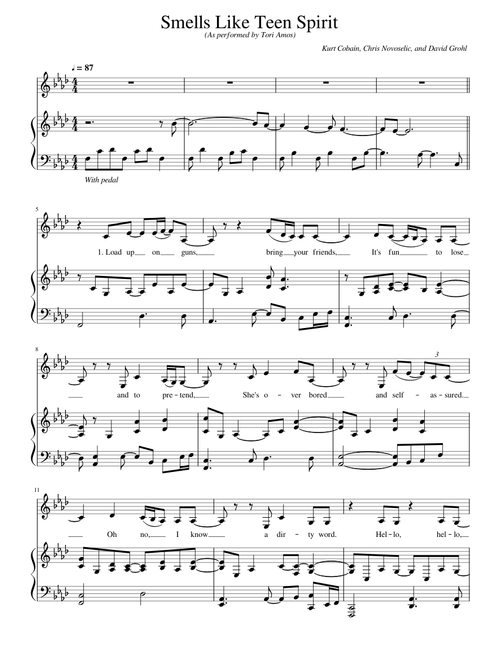 Smells Like Teen Spirit - As performed by Tori Amos