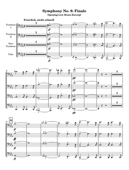 Bruckner - Symphony No. 8: Finale Low Brass Excerpt