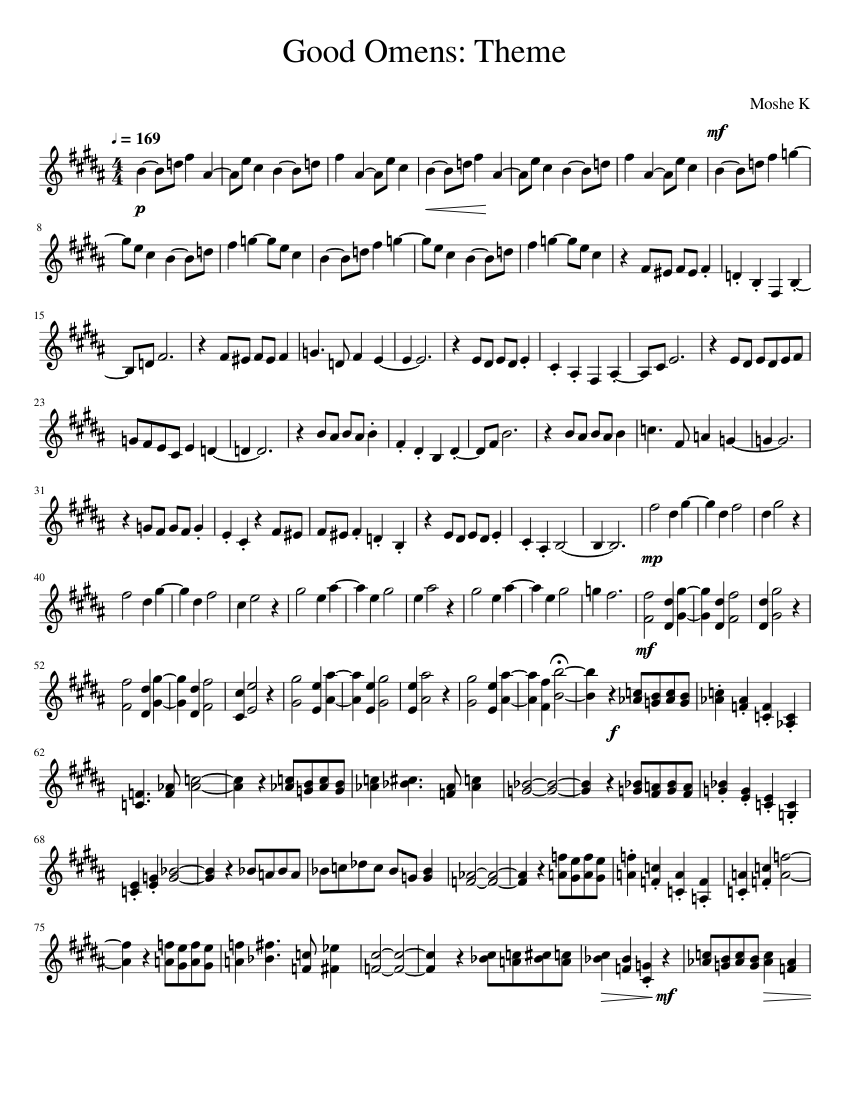 Good Omens Sheet music for (Solo)