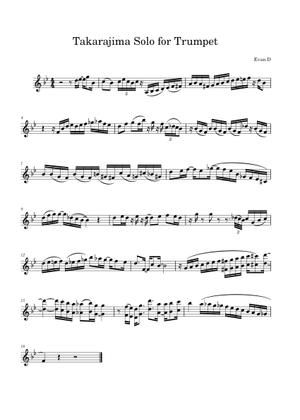 TAKARAJIMA Sheet Music for Viola (Mixed Quintet) | MuseScore.com