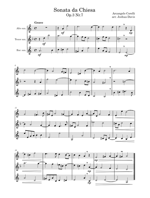 Sonata Da Chiesa op. 3, No. 7 – Arcangelo Corelli