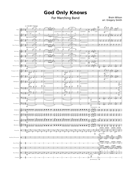 God Only Knows – The Beach Boys (Arranged for Marching Band)