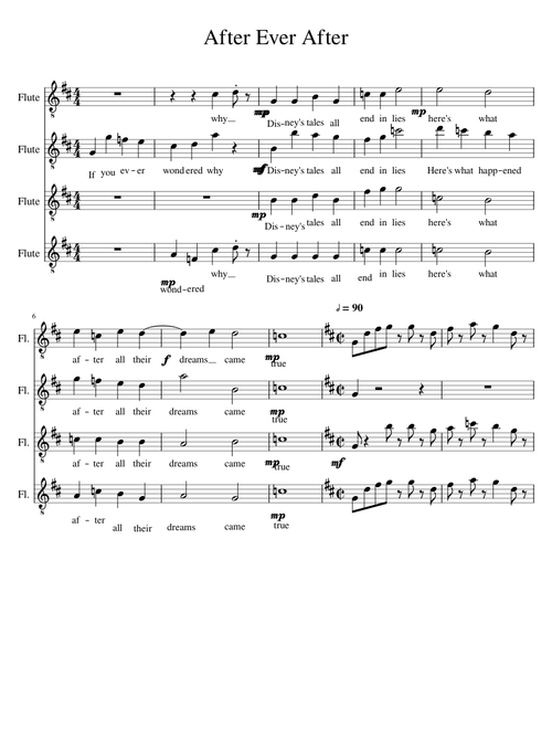 After Ever After Flute Quartet